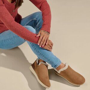 Olukai Mālua Hulu Women's Booties Size 7 $160 in Tan/Tapa Malua